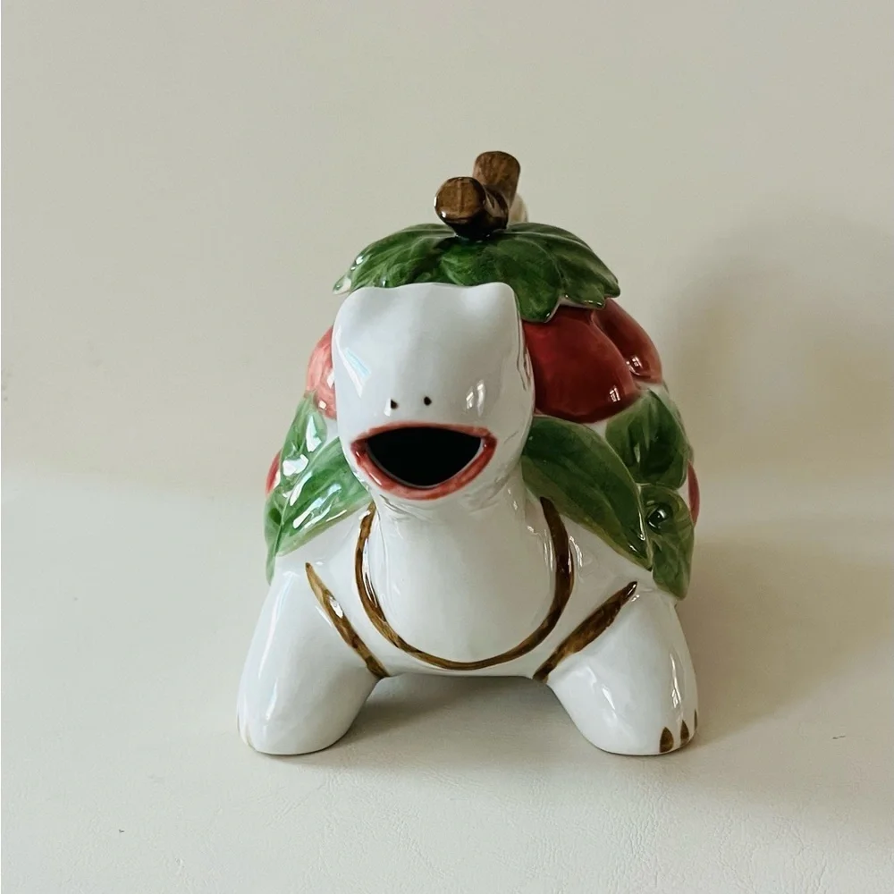 Turtle shaped ceramic Andrea By Sadek tea pot